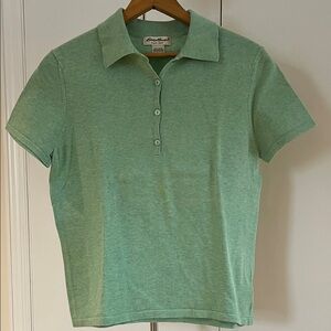 Eddie Bauer Mint Green Polo Shirt Women’s Medium